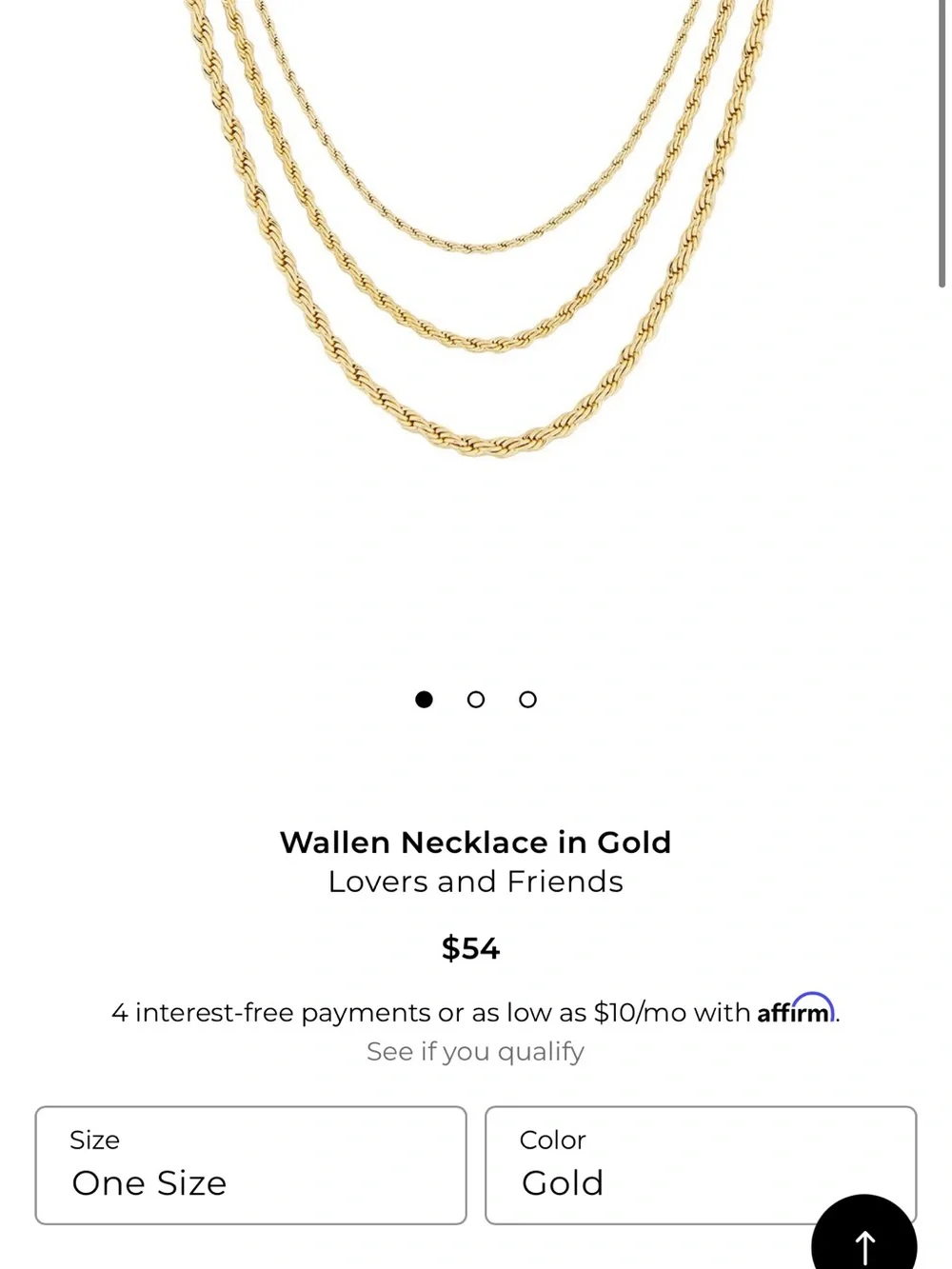REVOLVE x Lovers&Friends Gold Triple Rope Layered Necklace